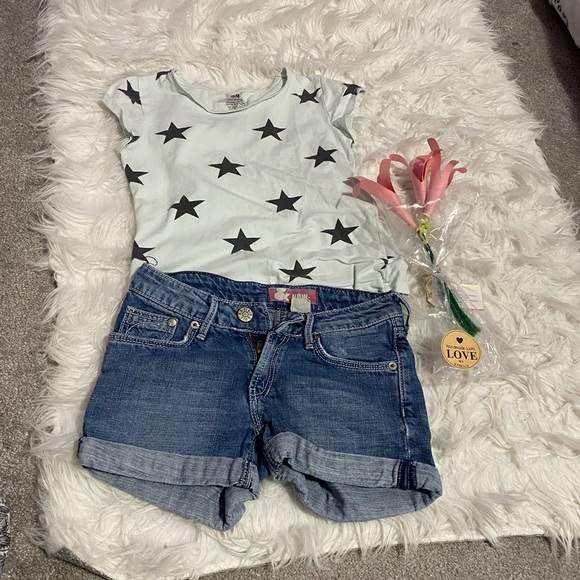 Top + shorts